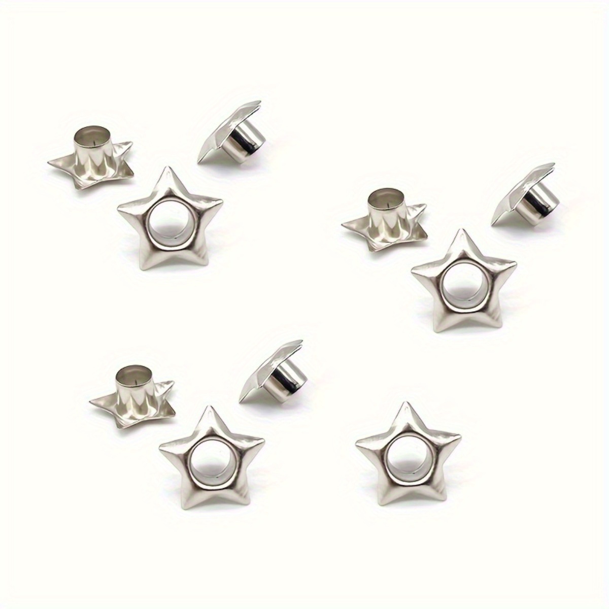 Leatherwork Eyelets - 20 SZTUK oczek w kształcie gwiazdy