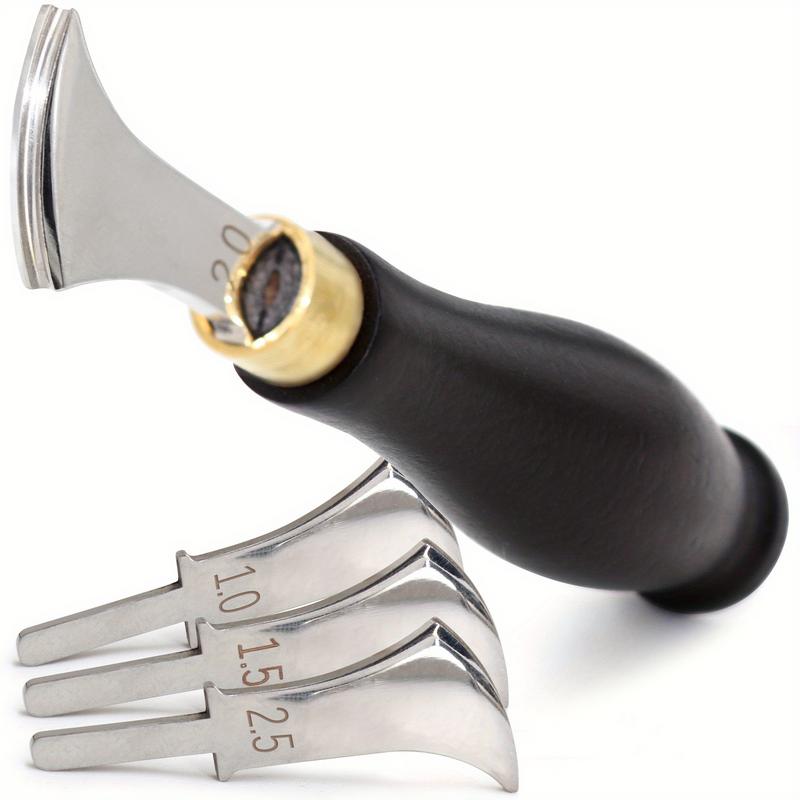 Leatherwork Edge Creaser - Narzędzia do wygładzania krawędzi skóry, płytkie