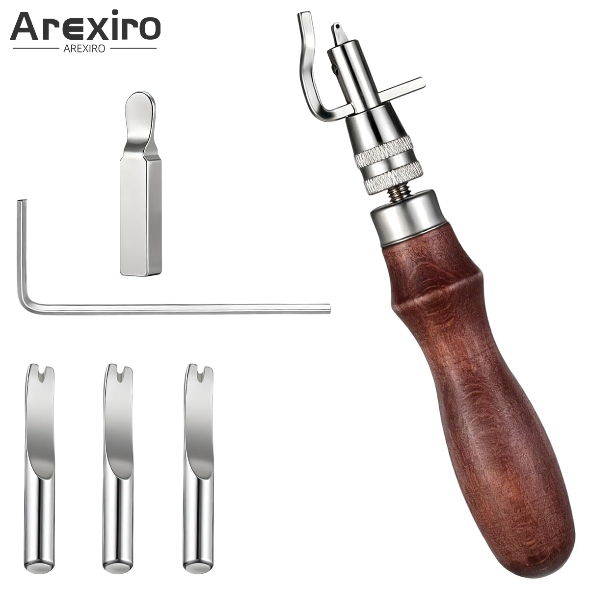 Leatherwork Edge Creaser - Zestaw 7 w 1 do regulowanego