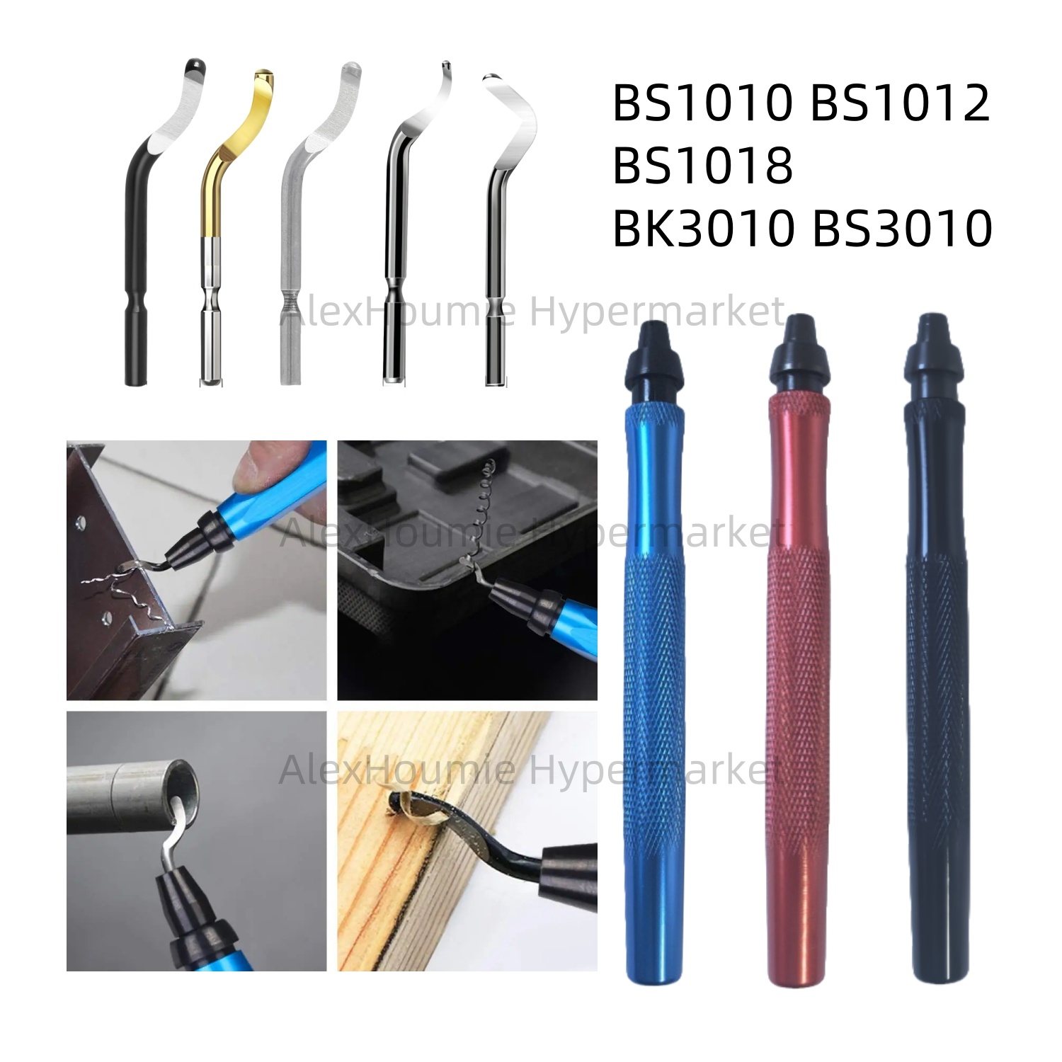 Swivel Knife Tool - Zestawy narzędzi do gratowania z metalowymi