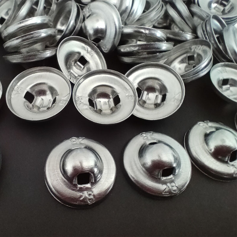 Leatherwork Eyelets - 500 szt. Metalowe guziki z materiałową