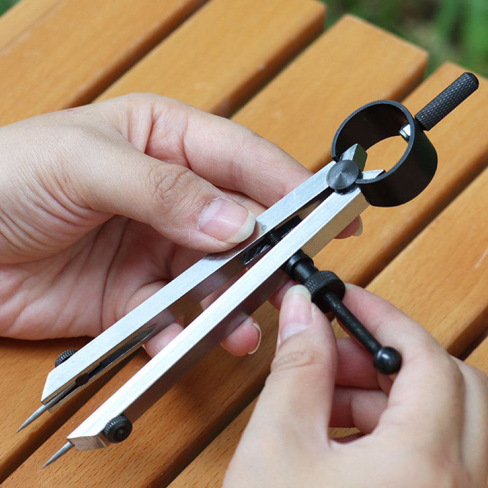 Leatherwork Edge Creaser - Wytrzymały cyrkiel z ostrzem ze stali