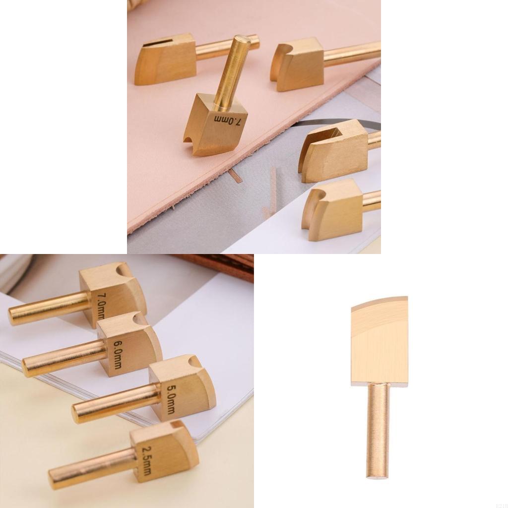 Leatherwork Edge Creaser - Narzędzie do zagniatania krawędzi skórzanych Różne
