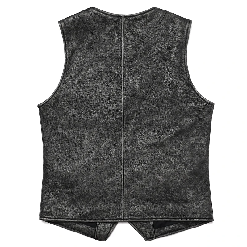 Nowa kamizelka z prawdziwej sk – Leather Work Vest For Men recenzja i cena
