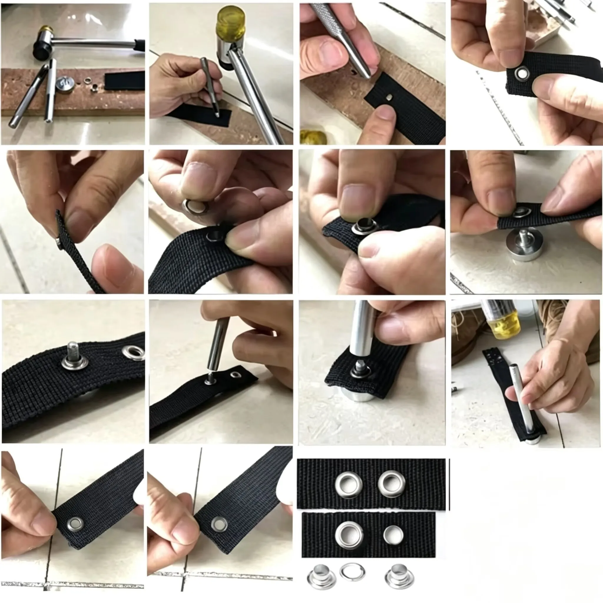 100 Zestawów Metalowych Oczek, – Leatherwork Eyelets recenzja i cena