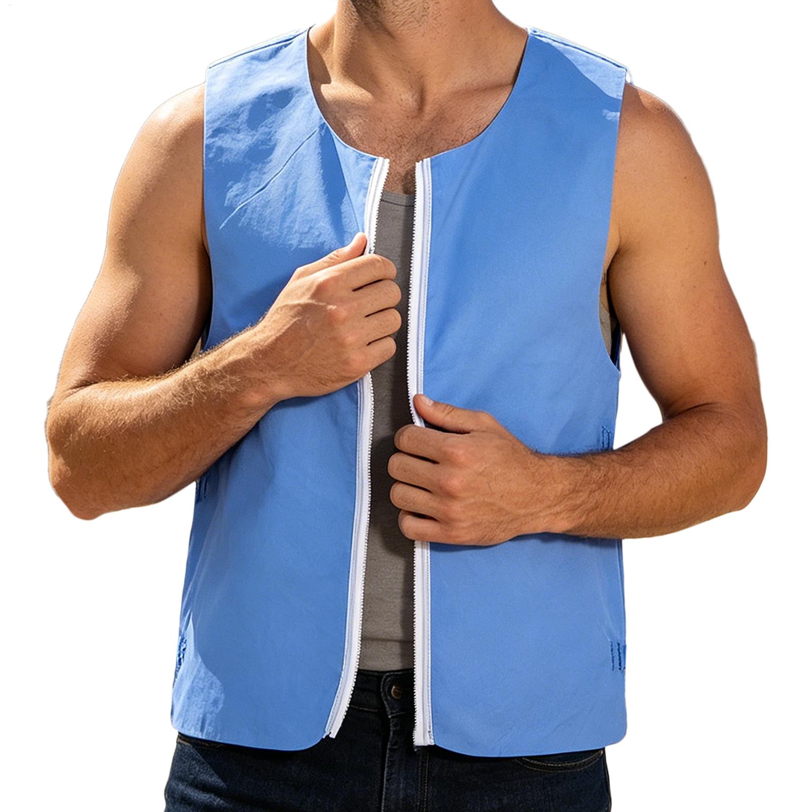 Kamizelka chłodząca wielokrotn – Leather Work Vest For Men recenzja i cena