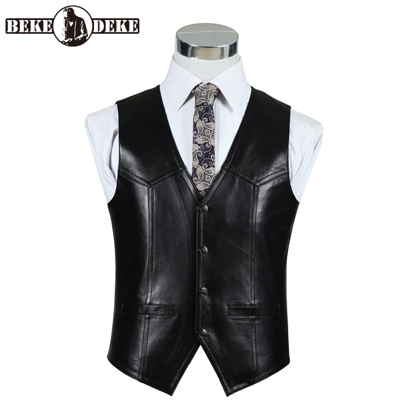 Kamizelka z prawdziwej skóry o – Leather Work Vest For Men recenzja i cena